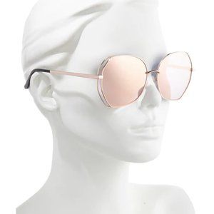 QUAY BIG LOVE Sunglasses, Silver Accents